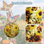 Atrapasoles cristal girasol cadena metal decoración