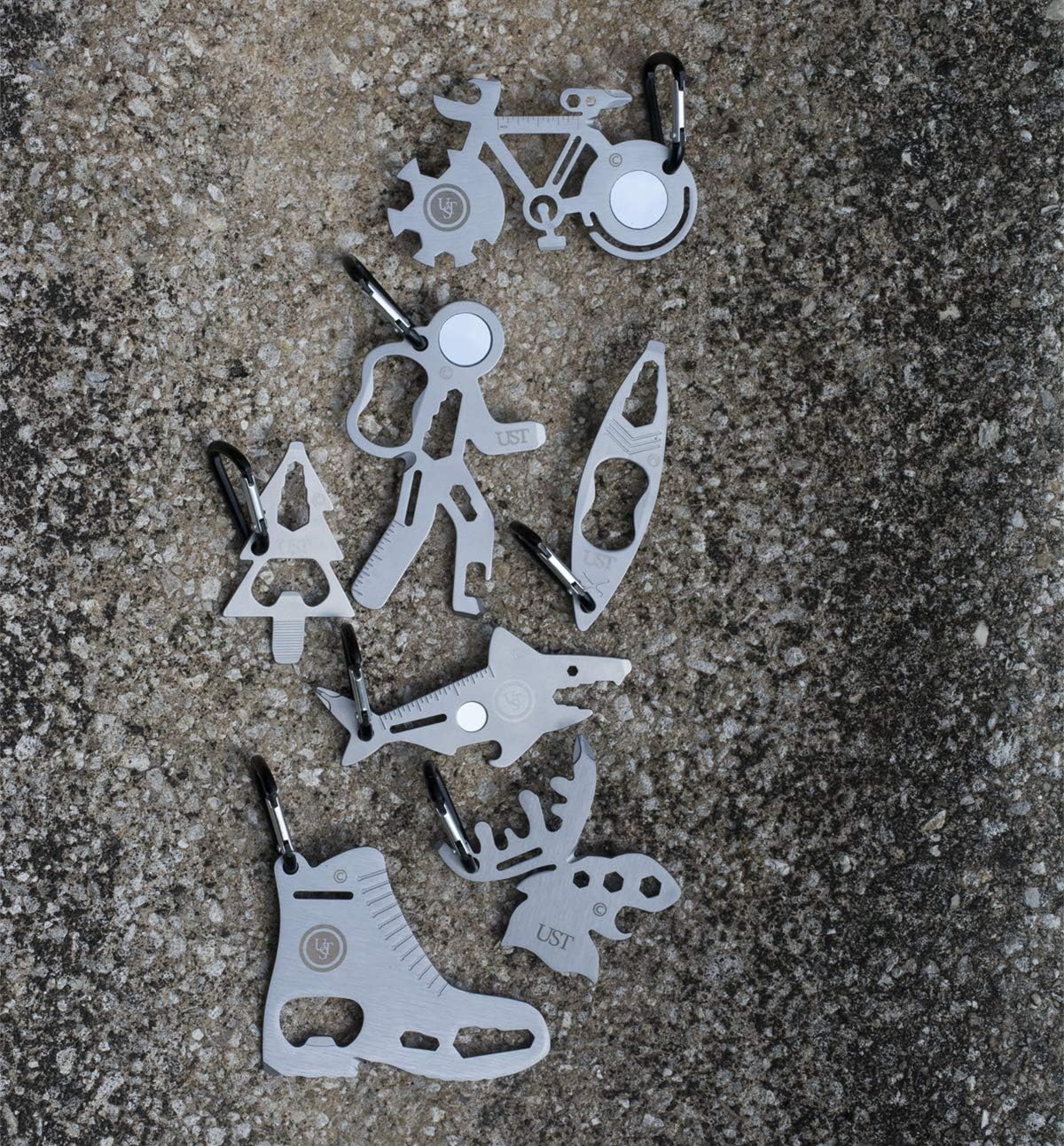 Mosquetones acero inox duraderos para senderismo