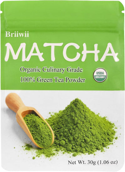 Polvo matcha orgánico 100% puro sin azúcar 1.06oz