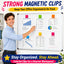 12 Pzas Clips Magnéticos Coloridos para Nevera