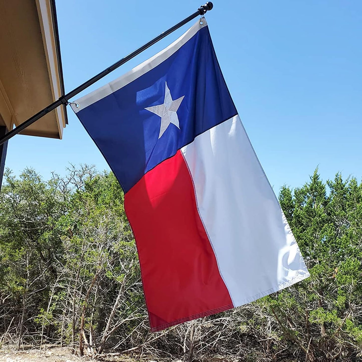 Bandera Texas nailon 420D estrellas bordadas 3x5ft duradera