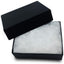 25 Cajas Regalo Cartón Relleno Algodón Negro 2.1x1.8"