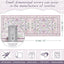 Alfombras Corredor Púrpura 2x6ft para Niñas Dormitorio