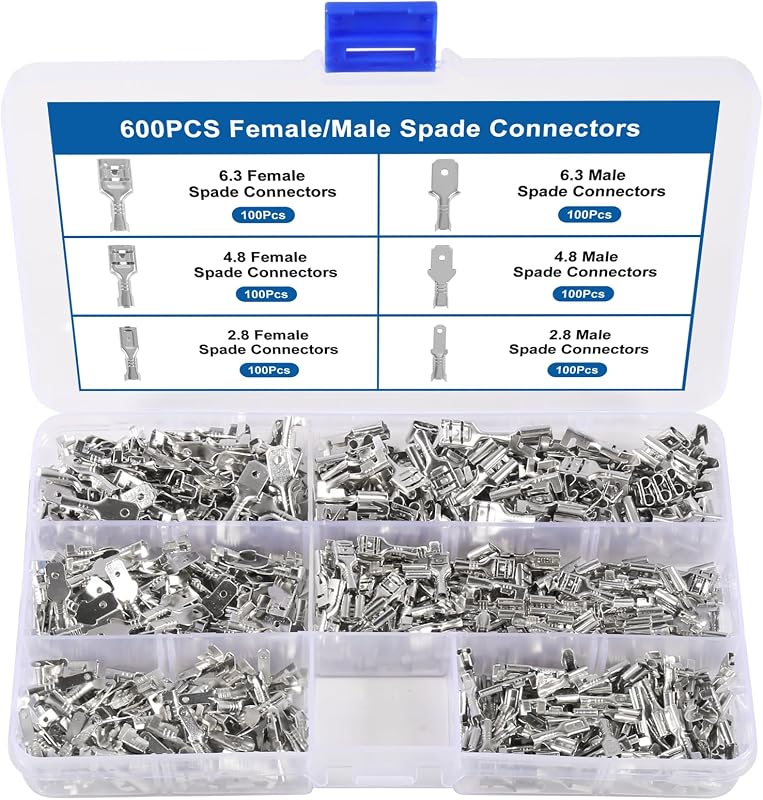 600 Conectores Alambre 0.116-1.157pulg Kit Surtido Bricolaje