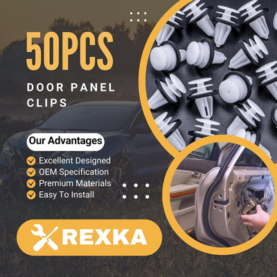 Clip retención puerta 50uds para Ford C-Max Edge