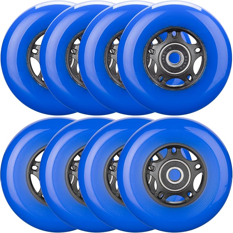 Ruedas patín hoquey 85a ABEC-9 64-80mm para scooter maleta