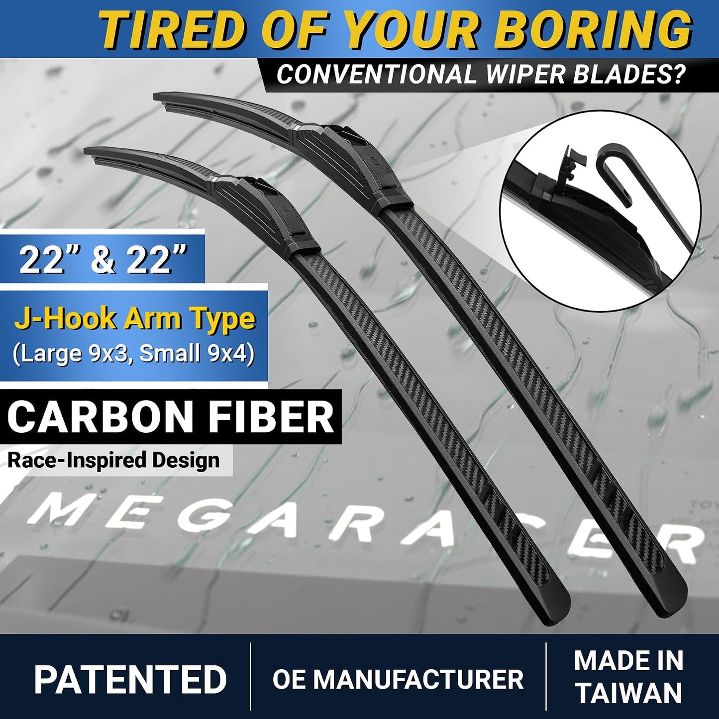 Escobillas limpiaparabrisas fibra carbono Ford F150 RAM