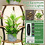 Soporte esquina 72pulg para plantas luz 8 niveles metal