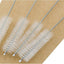 Juego 4 cepillos limpieza pajilla ancho 1/2pulg x10pulg
