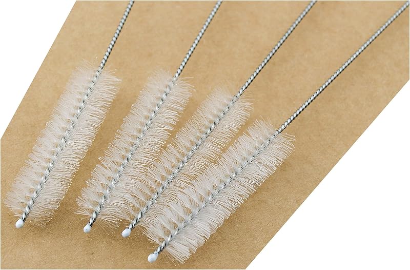 Juego 4 cepillos limpieza pajilla ancho 1/2pulg x10pulg