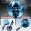 Espejos retrovisores plegables aluminio lentes azules