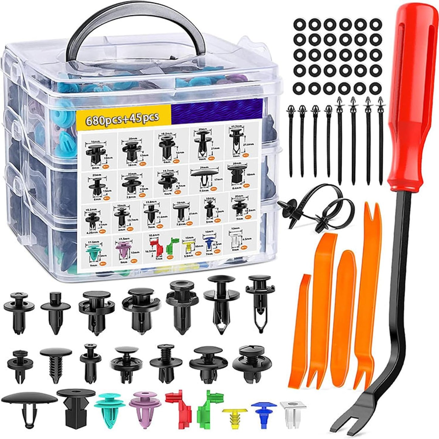 Kit accesorios parachoques 725 pzas