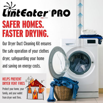 Kit limpieza ventilación secadora 12pies elimina pelusa