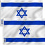 Bandera Israel 3x5ft poliéster color vivo doble costura