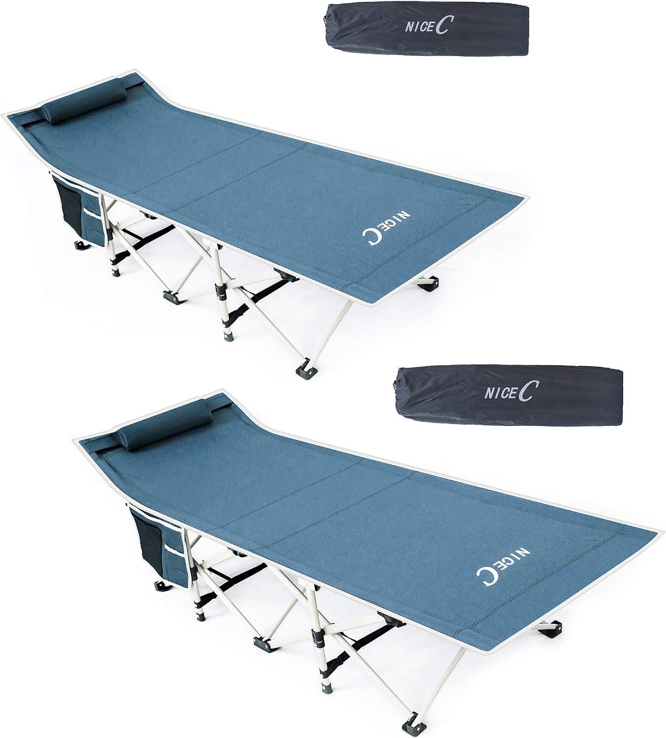 Cama plegable para adultos extra ancha soporta 500lb 2 gris