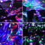 Luz bola discoteca RGB activada por sonido con control remoto