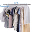 Perchero colgante con ventana PVC transparente 2 Pzas blanco