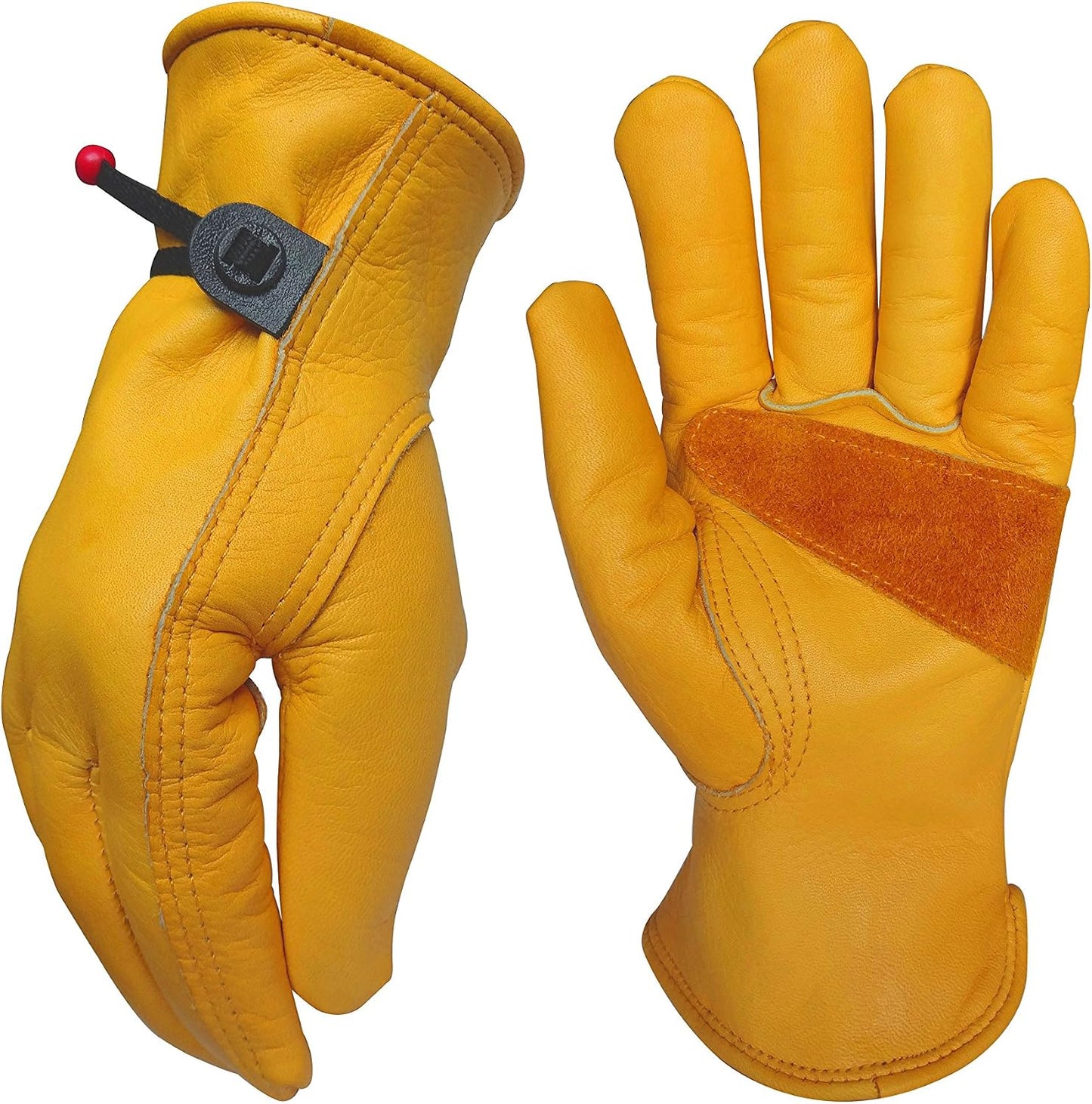 Guantes cuero trabajo jardinería construcción 3 pares