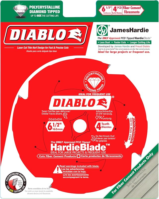 Herramienta de corte cemento fibra 6-1/2" 4 dientes TCG