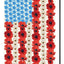 Bandera jardín EE.UU. 12x18pulg doble cara amapolas