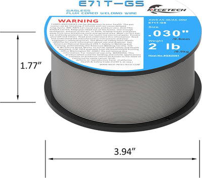 Alambre soldadura acero carbono E71TGS 6 Pzas 030"
