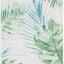 Alfombra lavable exterior 2'8x10'5 verde azulado BAR590X