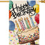 Bandera fiesta cumpleaños 28x40" doble cara