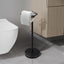 Soporte papel higiénico acero inox base estable bronce