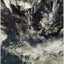 Alfombra decorativa 2'3x4' azul y multicolor abstracta