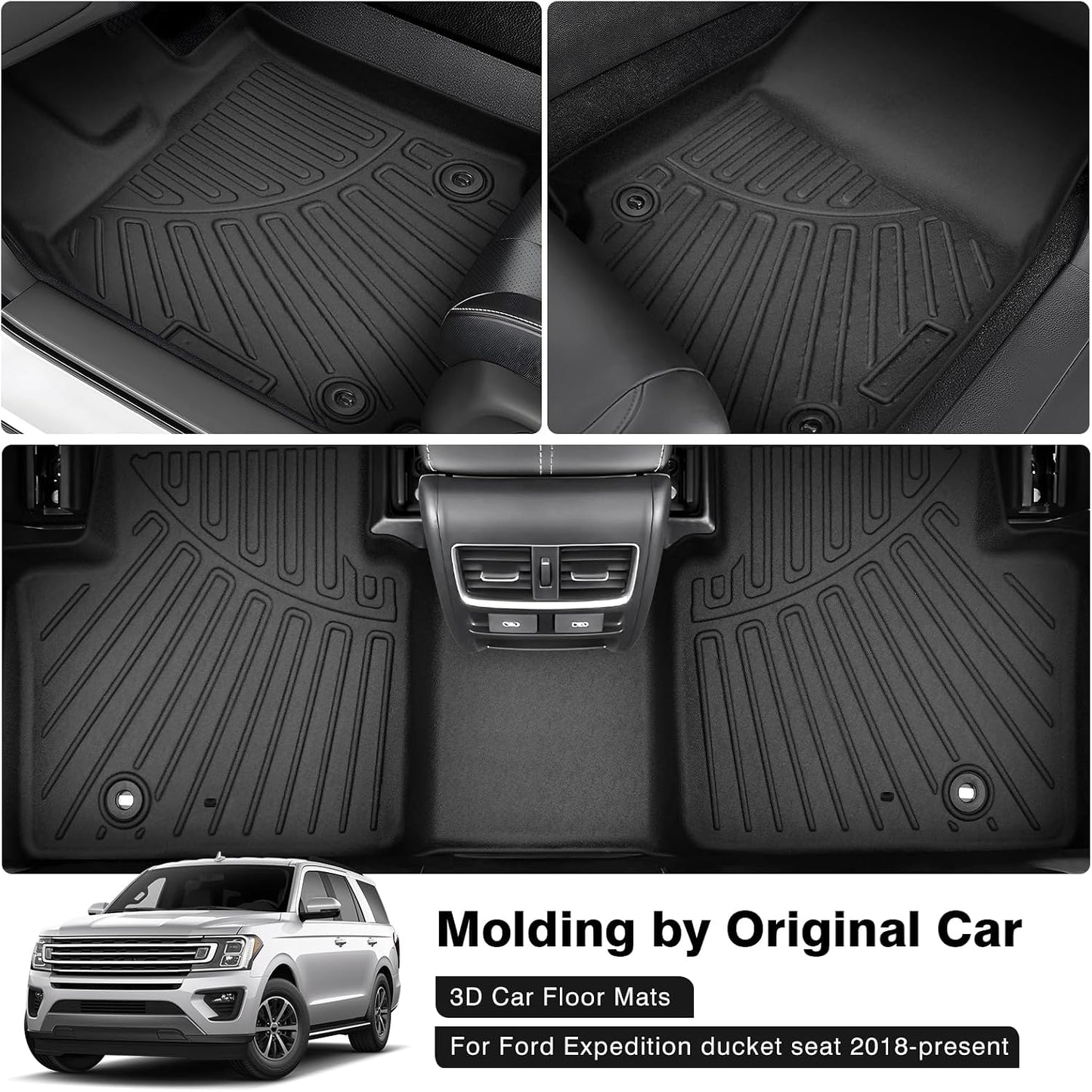 Alfombras Ford Expedition 18-24 3D termoplástico 7 asientos