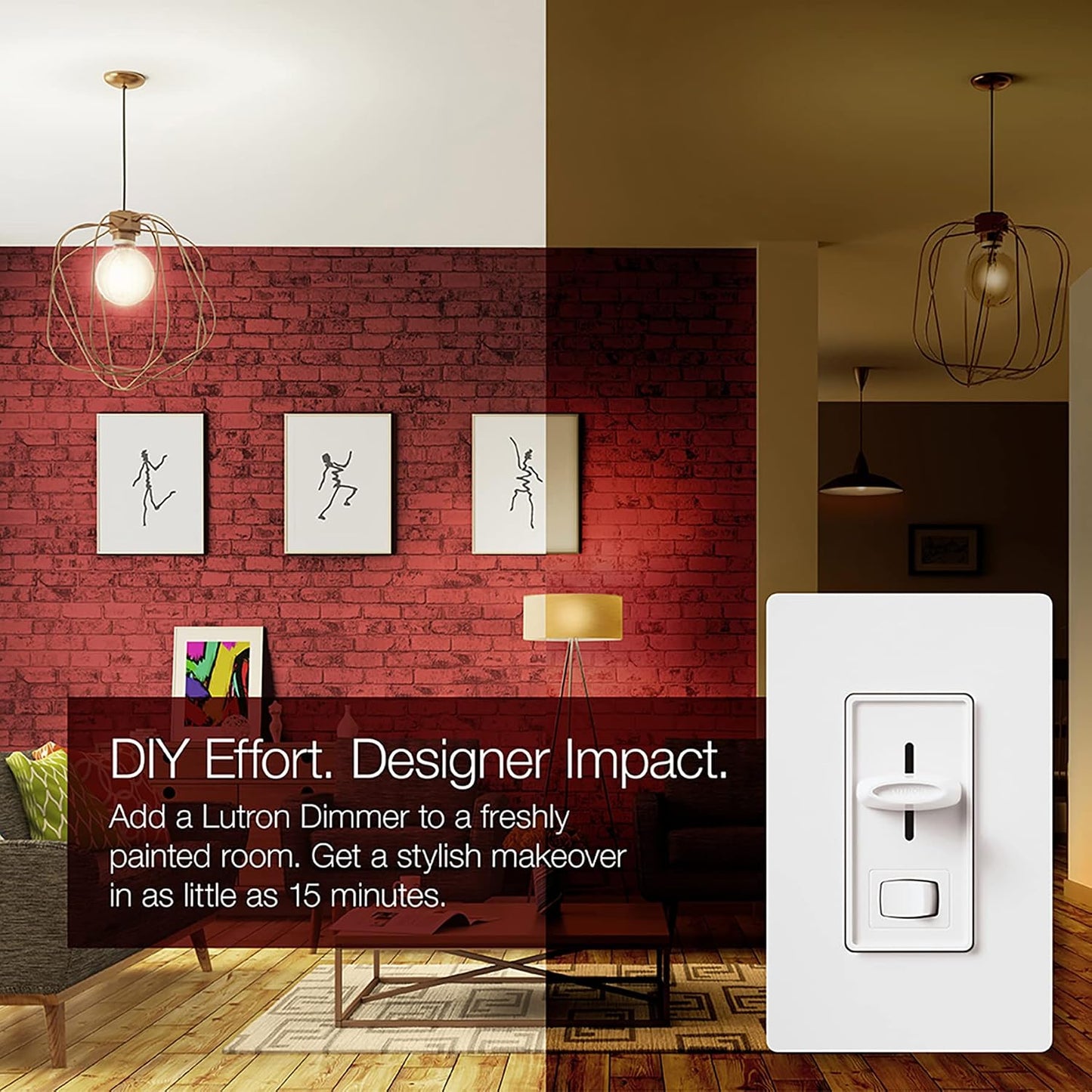 Interruptor LED atenuable para bombillas regulables 150W Blanco