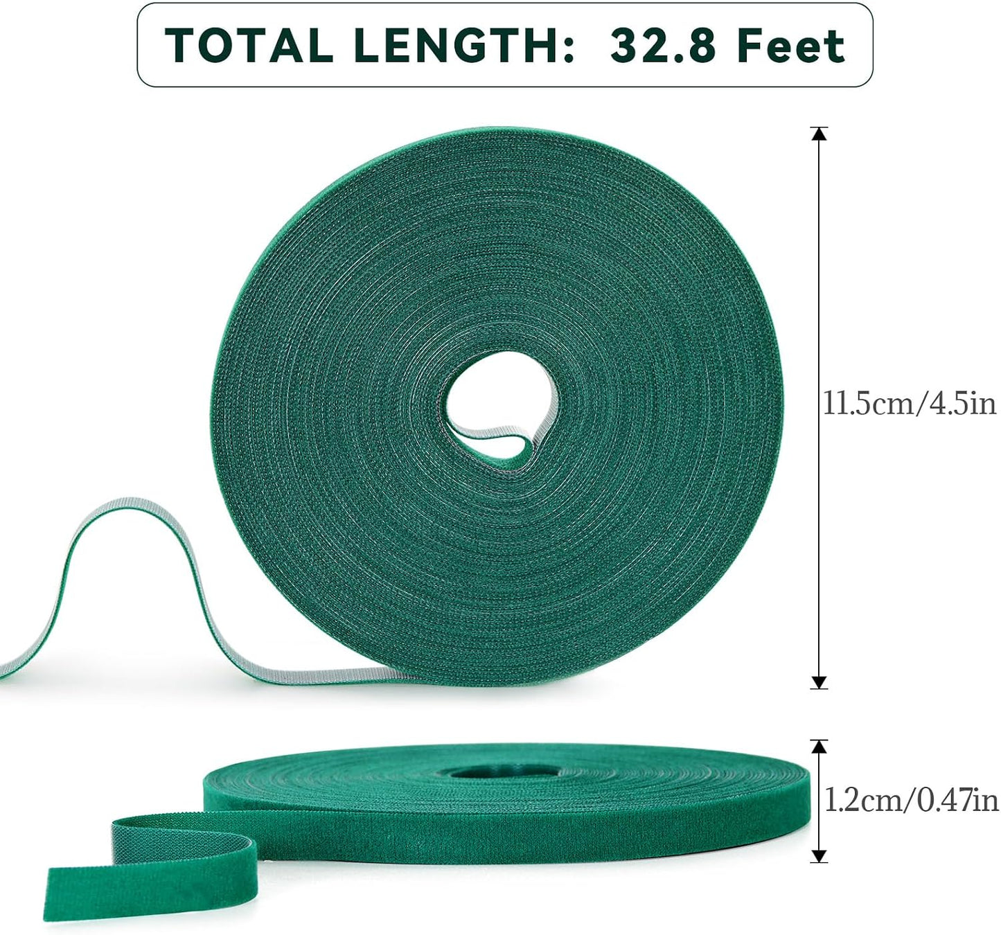 Cinta para plantas 196pies x1 6 rollos reutilizables ajustables