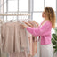 Perchas plástico blanco set 20 ganchos colgar ropa