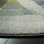 Alfombra redonda 6ft7pulg verde gris antiderrap sala