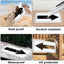 Letrero flecha aluminio 10x5" resistente agua pack 2