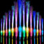 60 Varillas Luminosas Fibra Óptica 3 Modelos Baterías Fiesta