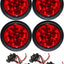 Set 4 Luces LED Redondas 4pulg para Remolque