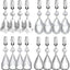 16 Manteles Cristal con Pesas para Picnic y Cena
