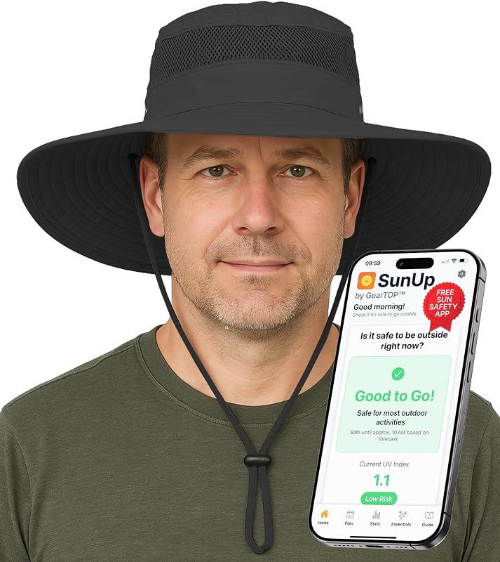 Sombrero UV Protección UPF 50 para Hombres y Mujeres 22-23 1/2