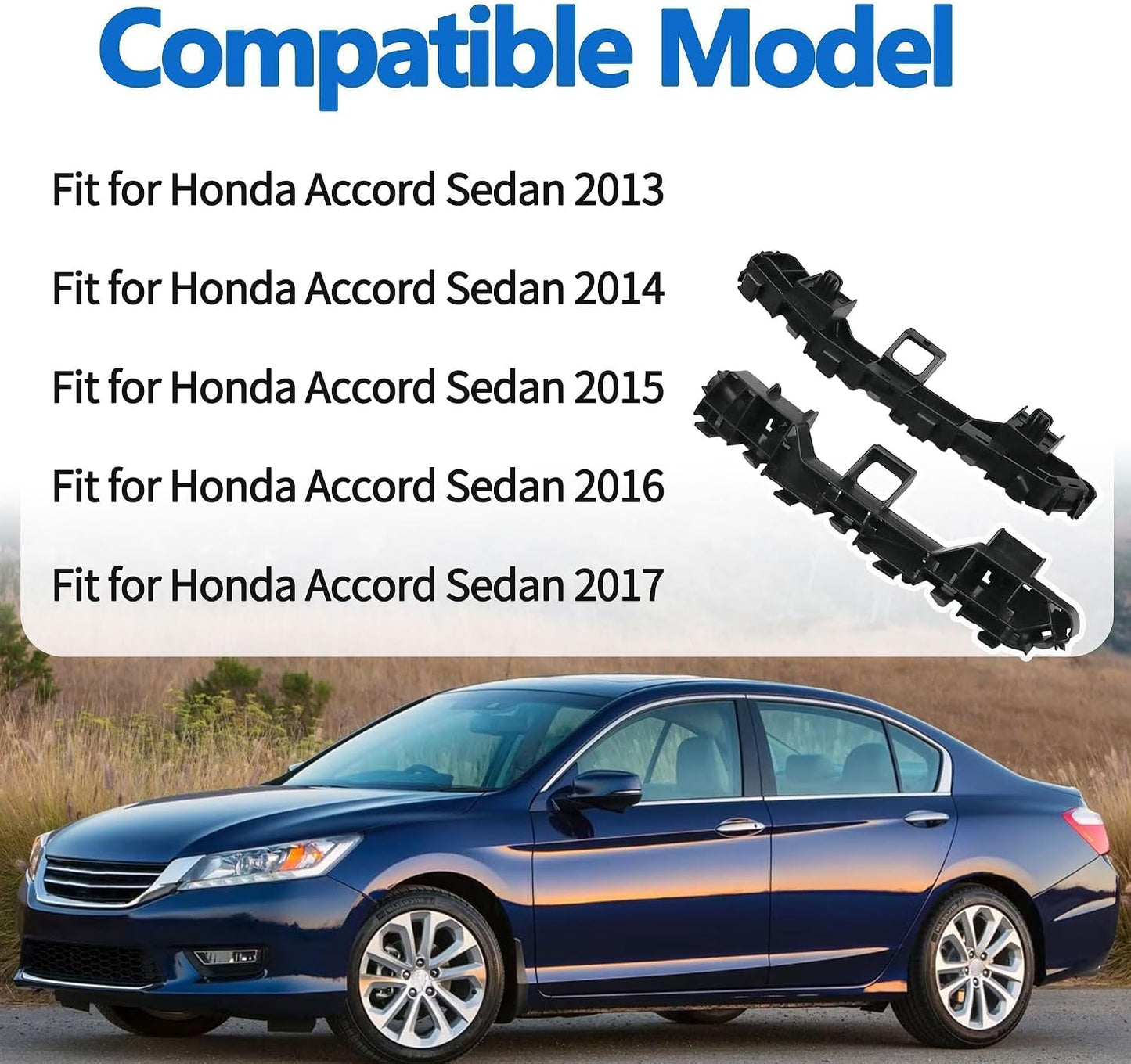 2 Pzas Soporte Parachoques Delantero Honda Accord 2013-17