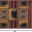 Tapete oso rojo 2x3" para entrada pasillo