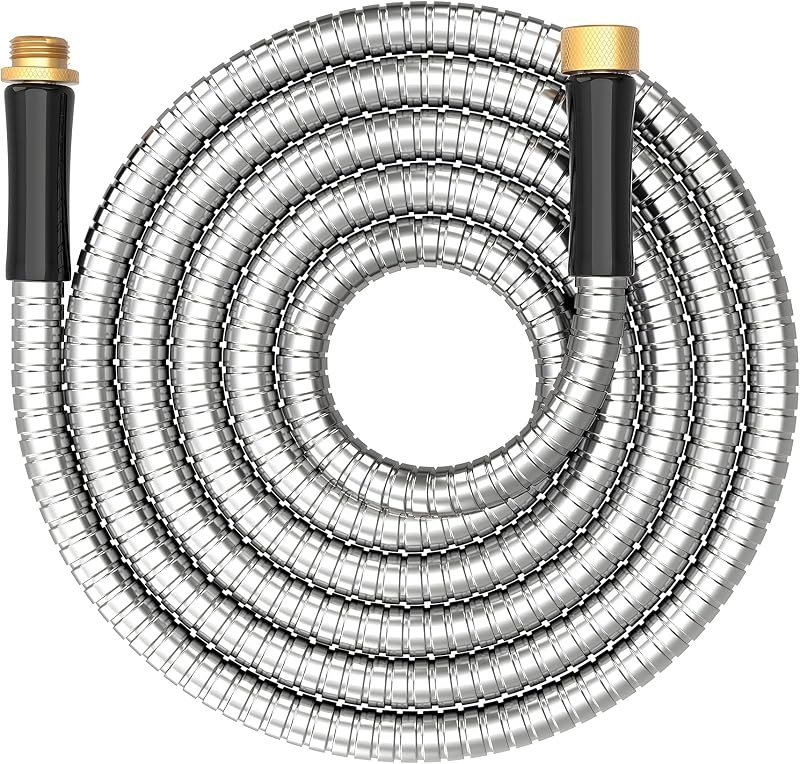 Conector manguera jardín metal 10ft adaptador acero inox