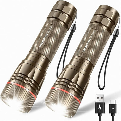 Linterna EDC recargable 10H mini táctica LED resistente
