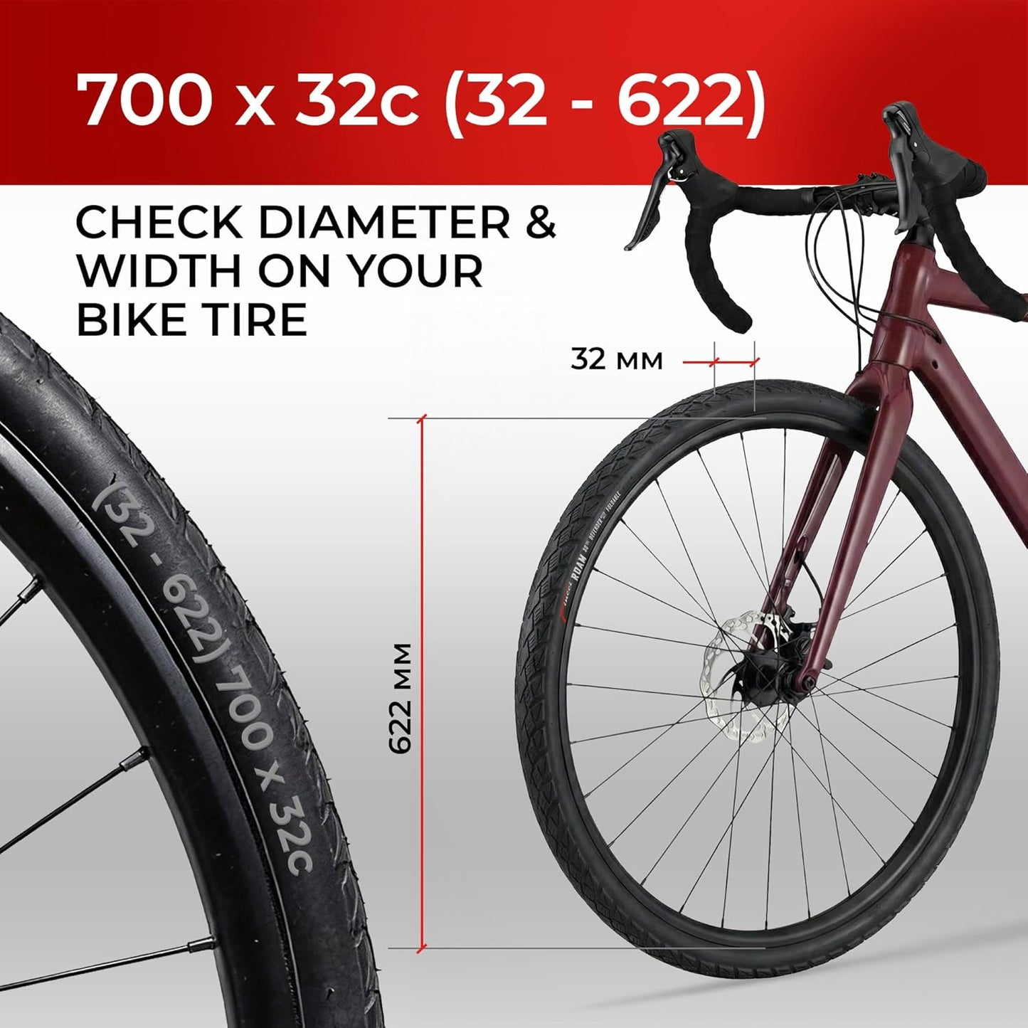 Neumáticos plegables 700x32 para bicicletas