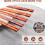 Palillos madera natural reutilizables antideslizantes 8.8pulg