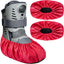 2 Fundas Botas Aire Protección Tobillo Impermeable Rojo Mediano