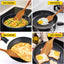 Espátula madera teca para cocina tortitas huevos