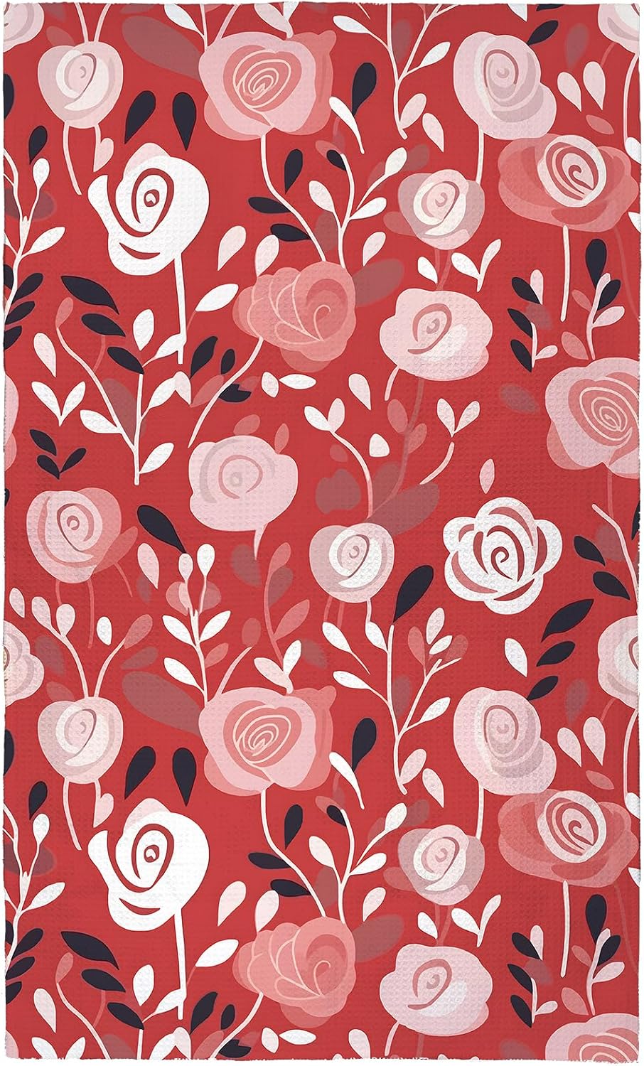 Toalla cocina microfibra secado rápido 18x30pulg rosa