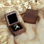 Caja de madera para anillos de boda y compromiso