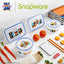 Set 8 Recipientes Plástico 4.6 y 3 Tazas Tapa Sin BPA